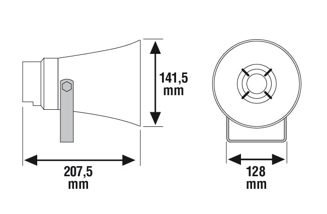 Horn Loudspeaker DK 10/T EN54 - Business | HLS Austria